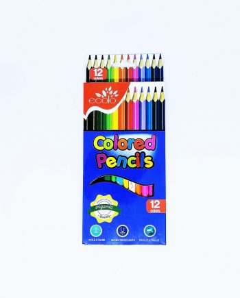 ECOLO - 12 Crayons de couleurs grand-format